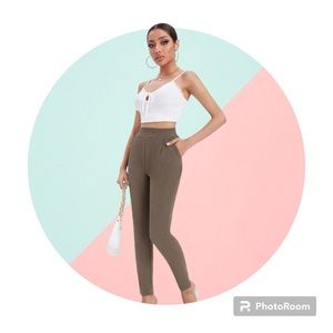 Slant Pocket Skinny pants